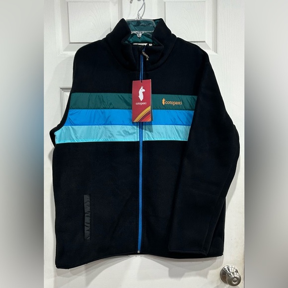 Cotopaxi Men's XL Teca Fleece Full-Zip Jacket Rooted Blue Green NWT - Picture 1 of 8